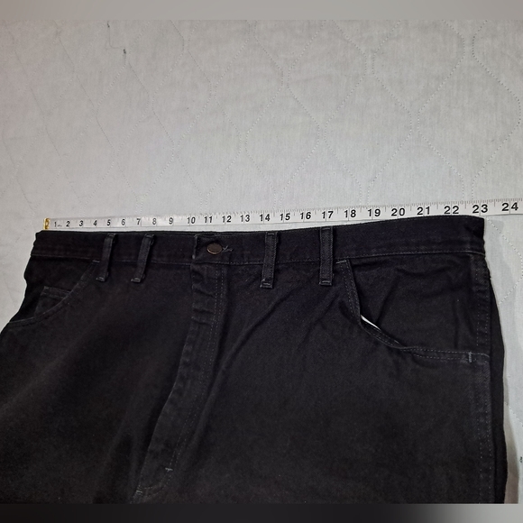 "NWT" Rustler Advantage Regular Fit Jeans Men's 46x29 Black Heavyweight Denim - Picture 9 of 12
